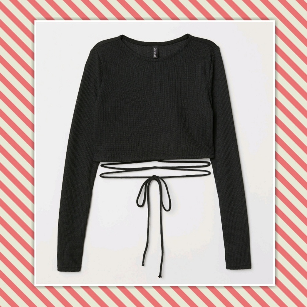 ❤NWT H&M Tie-Around Crop Top Size Small❤